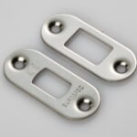 Eurospec FSF5010BSS/R Forend Strike & Fixing Pack To Suit Heavy Duty Tubular Deadbolt - Bright Stainless Steel Radius Forend (LEAD TIME: 2-3 DAYS)