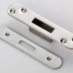 Eurospec FSF5012BSS/R Easi-T Forend Strikes & Fixing Pack To Suit BS 5-Lever Deadlock - Bright Stainless Steel Radius Forend (LEAD TIME: 2-3 DAYS)
