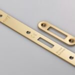 Eurospec FSF5015PVD/R Forend Strike & Fixing Pack To Suit Din Euro Deadlock - PVD Radius Forend (LEAD TIME: 2-3 DAYS)
