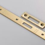 Eurospec FSF5015PVD Forend Strike & Fixing Pack To Suit Din Euro Deadlock - PVD Square Forend (LEAD TIME: 2-3 DAYS)