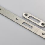 Eurospec FSF5015SSS/R Forend Strike & Fixing Pack To Suit Din Euro Deadlock - Satin Stainless Steel Radius Forend (LEAD TIME: 2-3 DAYS)