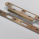 EuroSpec FSF5017AB/R Forend Strike and Fixing Pack to Suit Din Euro Sash/Bathroom Lock (Security) Radius (LEAD TIME: 2-3 DAYS)