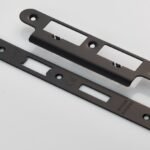 EuroSpec FSF5017MB/R Forend Strike and Fixing Pack to Suit Din Euro Sash/Bathroom Lock (Security) Radius (LEAD TIME: 2-3 DAYS)