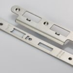 Eurospec FSF5032SSS/R Forend Strike & Fixing Pack To Suit Din Escape Lock - Satin Stainless Steel Radius Forend (LEAD TIME: 2-3 DAYS)