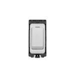 Eurolite G15-WHW Grid & Modular 2-Way Retract Switch - Matt White (LEAD TIME: 2-3 DAYS)