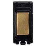 Eurolite G16-SBB Grid & Modular 2-Way & Off Retractive Switch - Satin Brass (LEAD TIME: 2-3 DAYS)