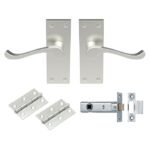 Carlisle Brass GK002SN/INTB Contract Victorian Scroll Latch Pack (LEAD TIME: 2-3 DAYS)