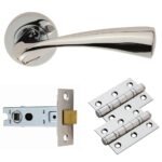 Carlisle Brass GK007CP/INTB Sintra Lever On Rose Latch Pack (LEAD TIME: 2-3 DAYS)