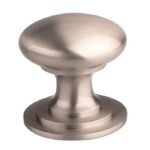 Carlisle Brass M47ASSE Victorian Cupboard Knob 25mm Stainless Steel Effect (LEAD TIME: 2-3 DAYS)