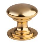 Carlisle Brass M47B Victorian Cupboard Knob 32mm - Polished Brass (LEAD TIME: 2-3 DAYS)