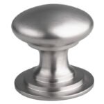 Carlisle Brass M47CSN Victorian Cupboard Knob 38mm - Satin Nickel (LEAD TIME: 2-3 DAYS)