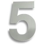 Eurospec NUM10175BSS Stainless Steel 7" Numerals (0-9) (Number 5) (LEAD TIME: 2-3 DAYS)