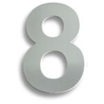 Eurospec NUM10178BSS Stainless Steel 7" Numerals (0-9) (Number 8) (LEAD TIME: 2-3 DAYS)