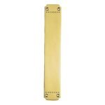 Carlisle Brass PF110 Laurin Finger Plate (LEAD TIME: 2-3 DAYS)