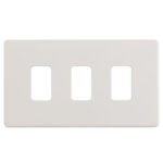 Eurolite PL-G3 Enhance White Grid Plates-3-Gang (LEAD TIME: 2-3 DAYS)