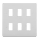 Eurolite PL-G6 Enhance White Grid Plates-6-Gang (LEAD TIME: 2-3 DAYS)