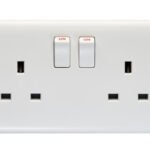 Eurolite PL4060 2-Gang Switched Socket Single Pole (LEAD TIME: 2-3 DAYS)