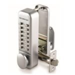 CQR SBL320/S Push Button Lock | Easy Code | Knob | Satin Chrome | 1 - 13 Digits | Hold Back (LEAD TIME: 2-3 DAYS)