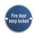 Eurospec SEX4015SAA Fire Door Keep Locked Symbol (LEAD TIME: 2-3 DAYS)