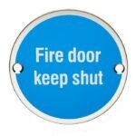 Eurospec SEX4016SAA Fire Door Keep Shut Symbol (LEAD TIME: 2-3 DAYS)