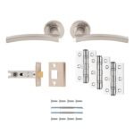 Carlisle Brass UDP009SN/INTB Tavira Latch Pack Ultimate Door Pack (LEAD TIME: 2-3 DAYS)