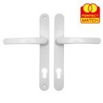 TSS Lever Lever UPVC Multipoint Door Handles - 92mm PZ Sprung 215mm Screw Centres